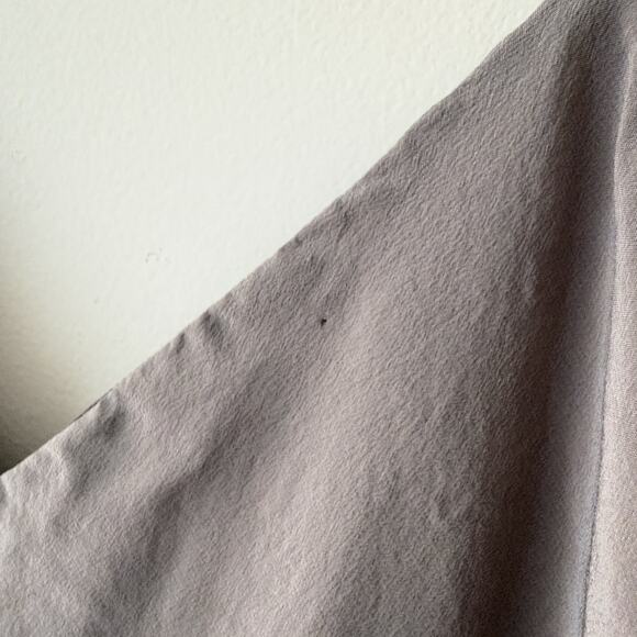 Silk Slip Dress L Gray Silver Minimalist 100% Silk USA Made Bias Cut Lingerie - Picture 7 of 10